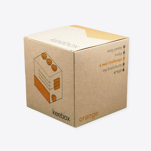 keebox – orange – Rätselbox / Rätselspiel - mittel  (Level 3/5)