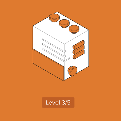 keebox – orange – Rätselbox / Rätselspiel - mittel  (Level 3/5)