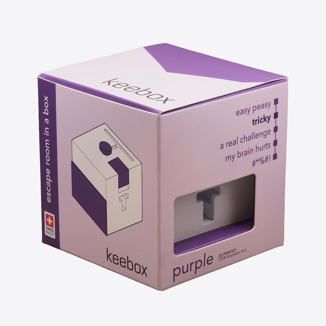 keebox – purple – Rätselbox / Rätselspiel - (Level 2/5)
