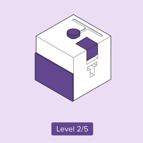 keebox – purple – Rätselbox / Rätselspiel - (Level 2/5)