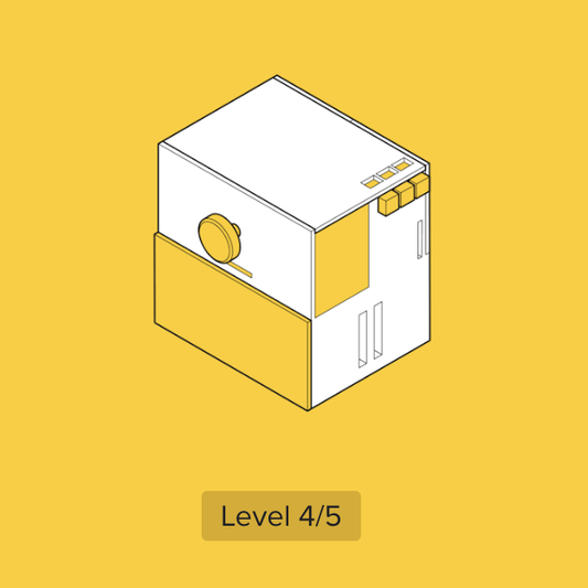 keebox – yellow – Rätselbox / Rätselspiel - schwer (Level 4/5)