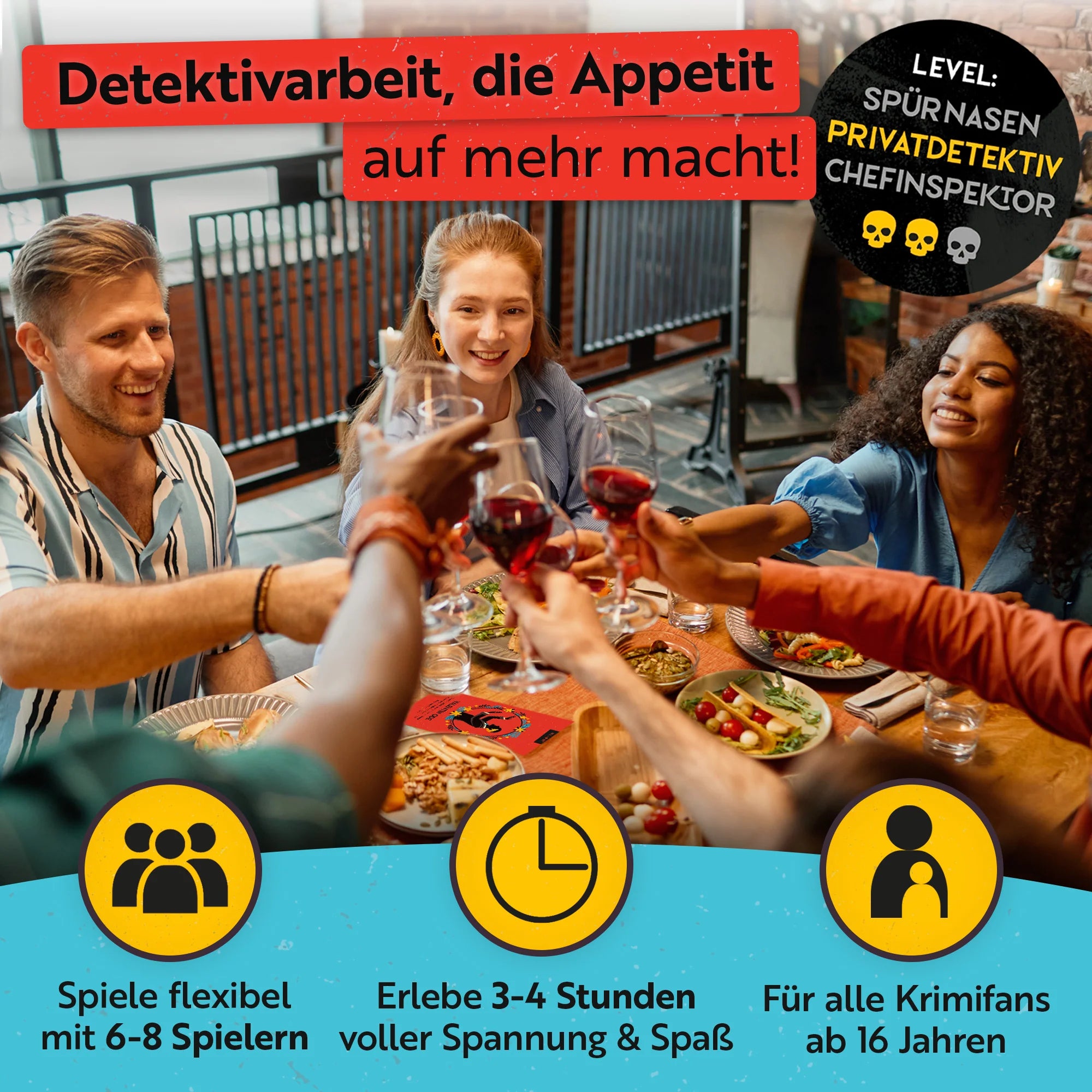 Dedektivarbeit, die Appetit macht: Skandal im Schlosshotel - Krimidinner