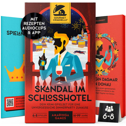 Skandal im Schlosshotel - Krimidinner - Verpackung