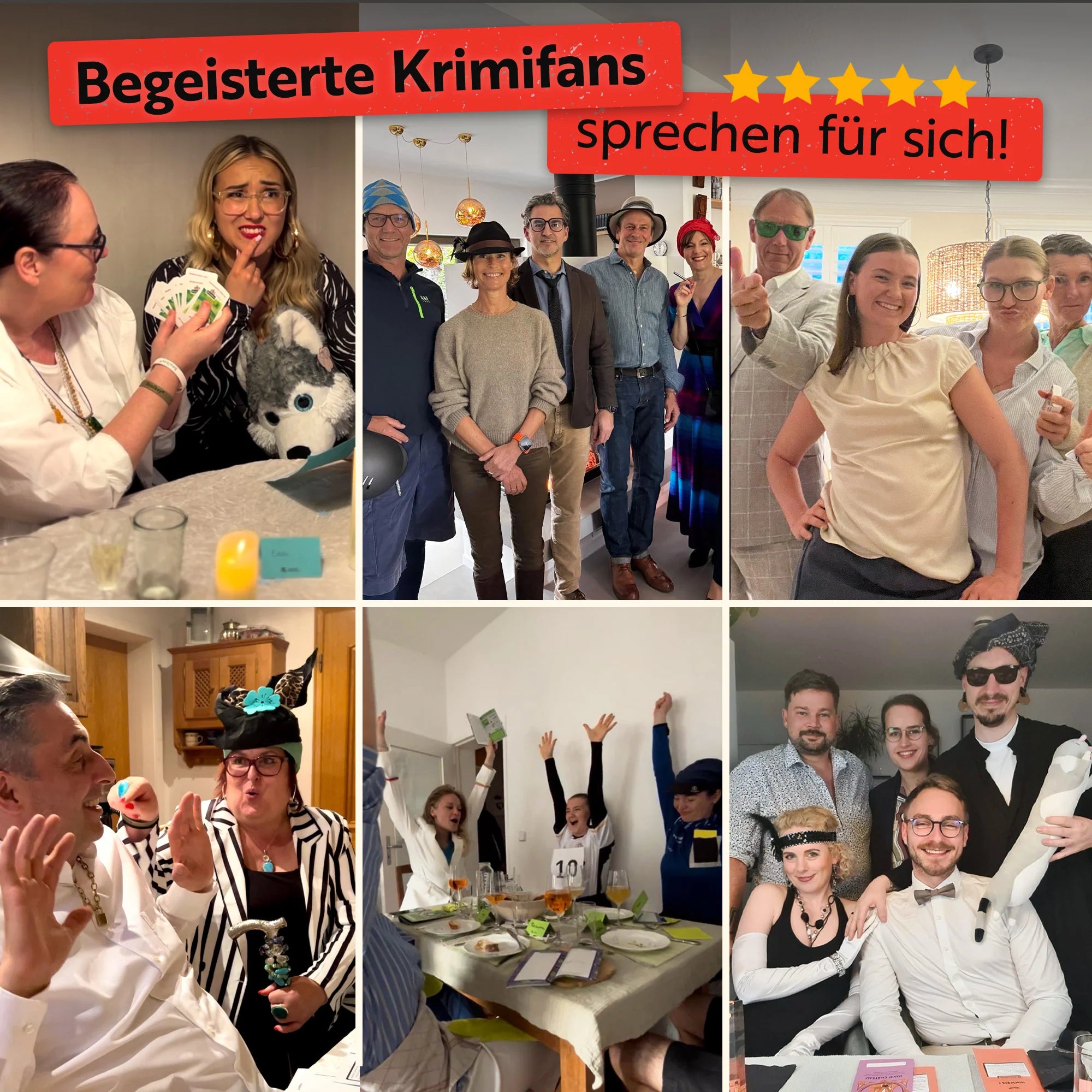 Testimonials – begeisterte Krimifans sprechen für sich