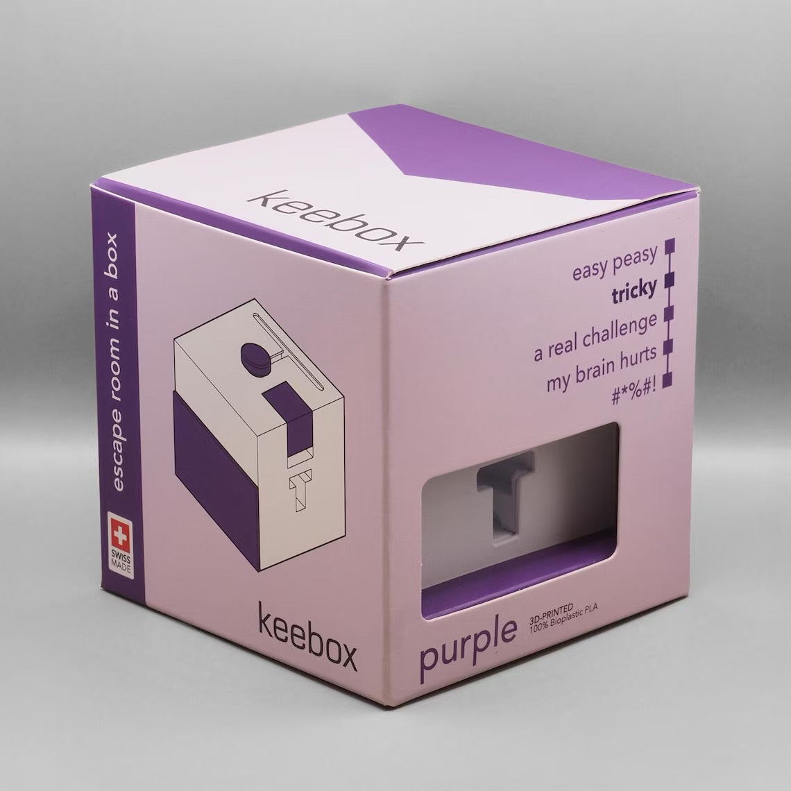 keebox – purple – Rätselbox / Rätselspiel - (Level 2/5)
