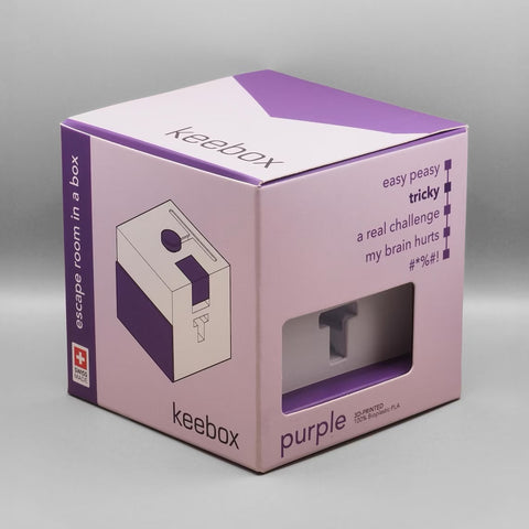 keebox – purple – Rätselbox / Rätselspiel - (Level 2/5)
