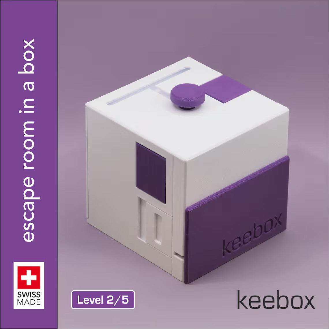 keebox – purple – Rätselbox / Rätselspiel - (Level 2/5)