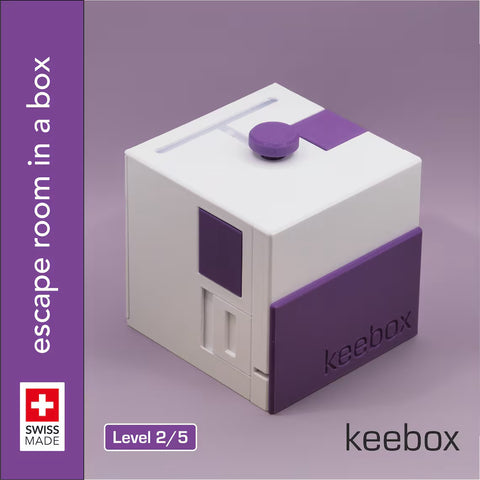 keebox – purple – Rätselbox / Rätselspiel - (Level 2/5)