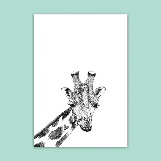 Giraffe - Postkarte – Martina Müller