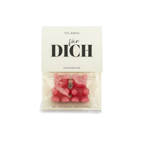 Tee-Bären® für Dich – Holunder Rhabarber Geschmack